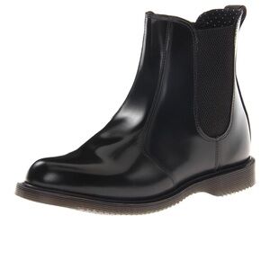 Dr Martens Black Flora Chelsea Boots